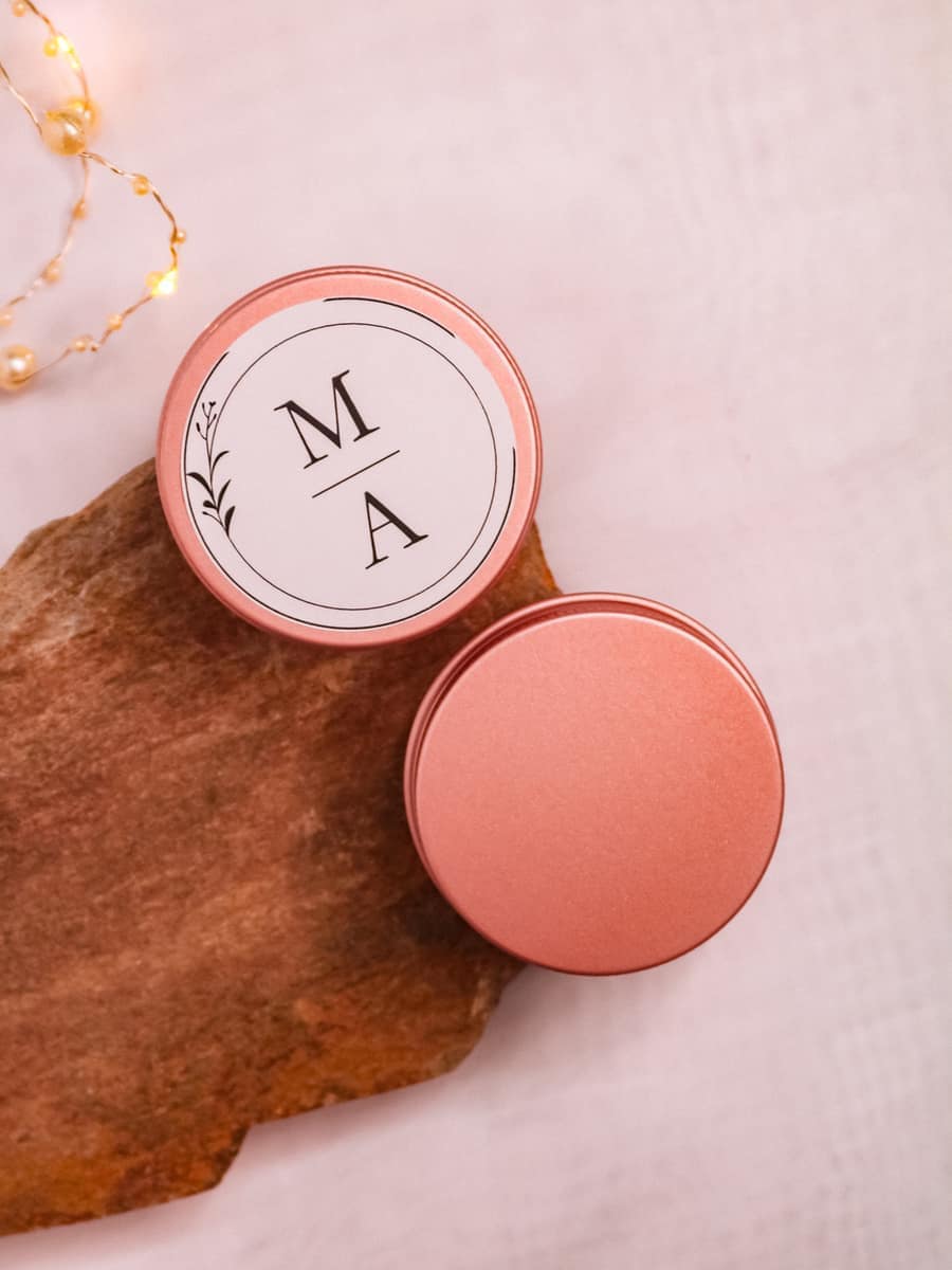 Marturii Nunta lumanare Cutiuta metalica 50g - imagine 21